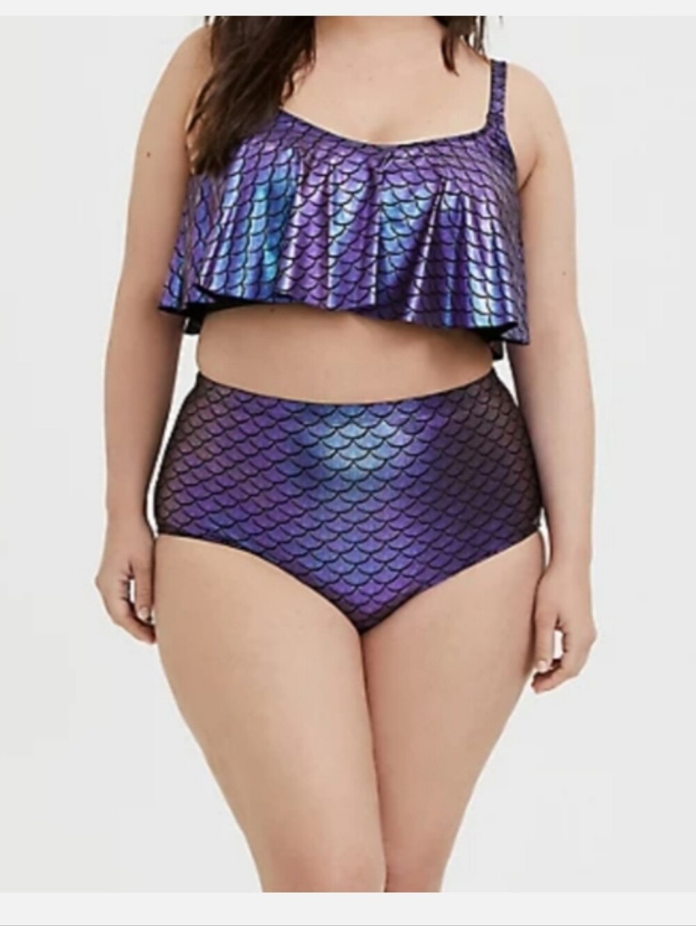 Torrid Sz 3 Mermaid Shimmery 2pc Bathinsuit